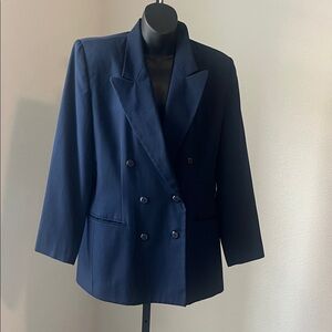 Jacqueline Ferrar Vintage Classic Navy Blazer. Preloved